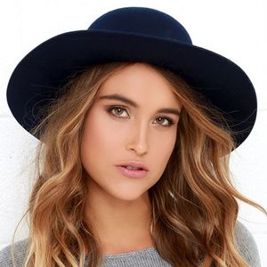 BRIXTON MAGDALENA NAVY BLUE HAT